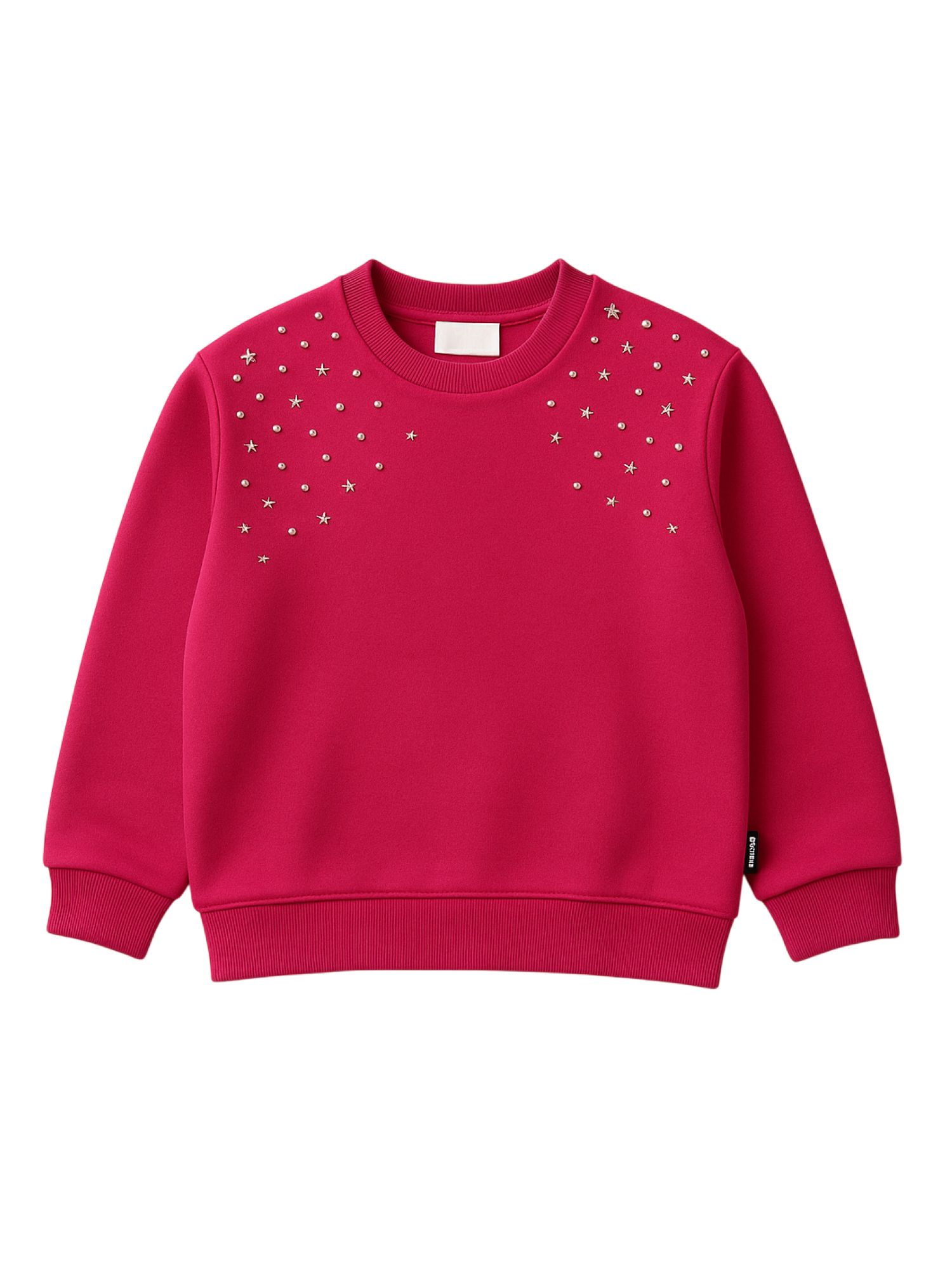 John Richmond felpa bambina Elomi con borchie fucsia RGA25198FE VIVACIOUS John RICHMOND 