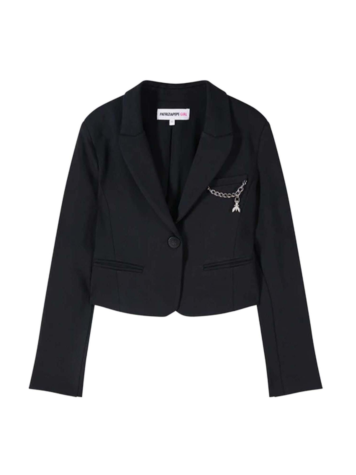 Patrizia Pepe giacca blazer bambina monopetto nero 7S0283-A641 K103 PATRIZIA PEPE 