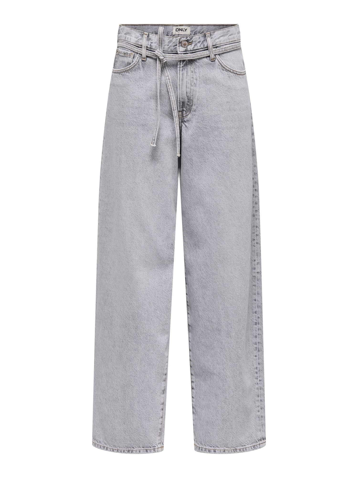 Only jeans gamba larga Gianna lavaggio grigio 15352024 LIGHT GREY DENIM ONLY 