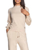 Yes Zee maglia lupetto donna misto viscosa beige