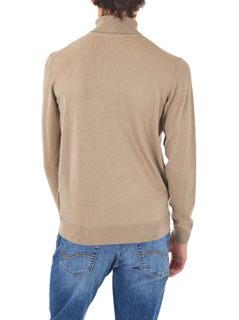 Yes Zee maglia dolcevita uomo misto lana beige M800-HL00 0298 YES-ZEE 