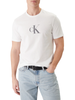 Calvin Klein T-shirt uomo manica corta con logo bianco