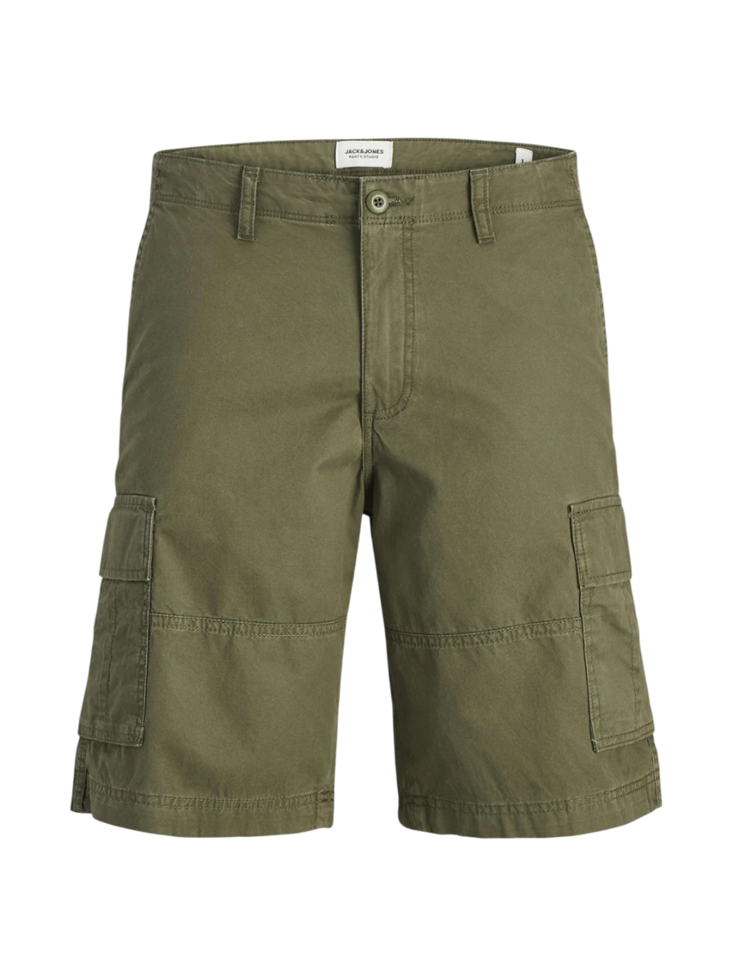 Jack&Jones bermuda in cotone con tasconi verde militare 12274389 OLIVE NIGHT JACK&JONES 