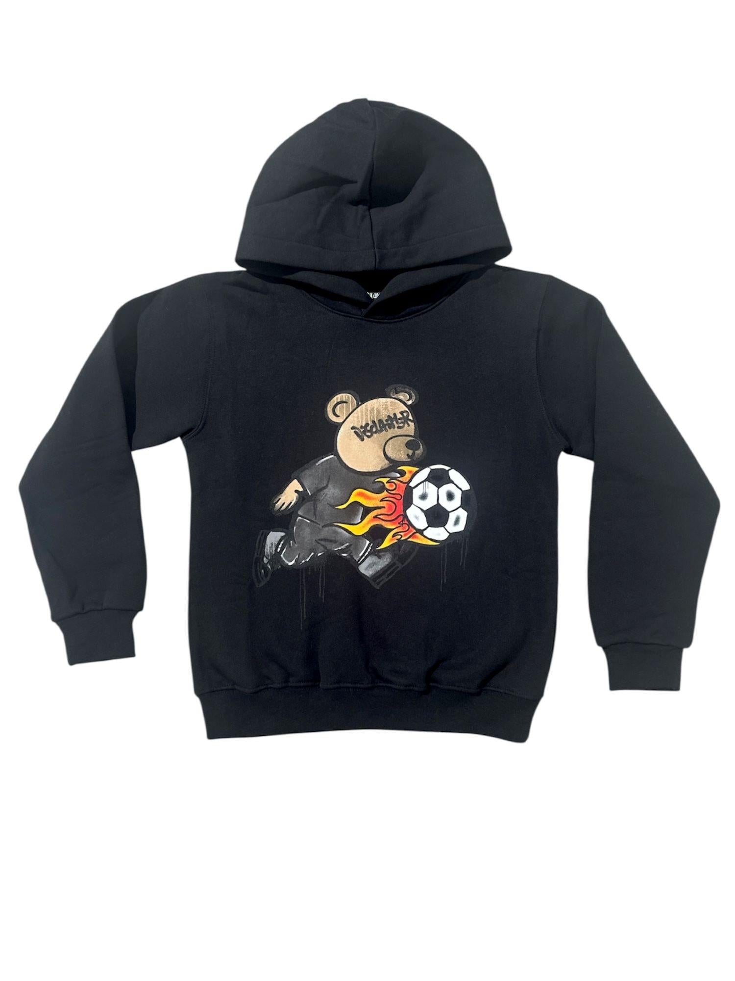 Disclaimer felpa bambino con cappuccio nero 58673 NERO DISCLAIMER 