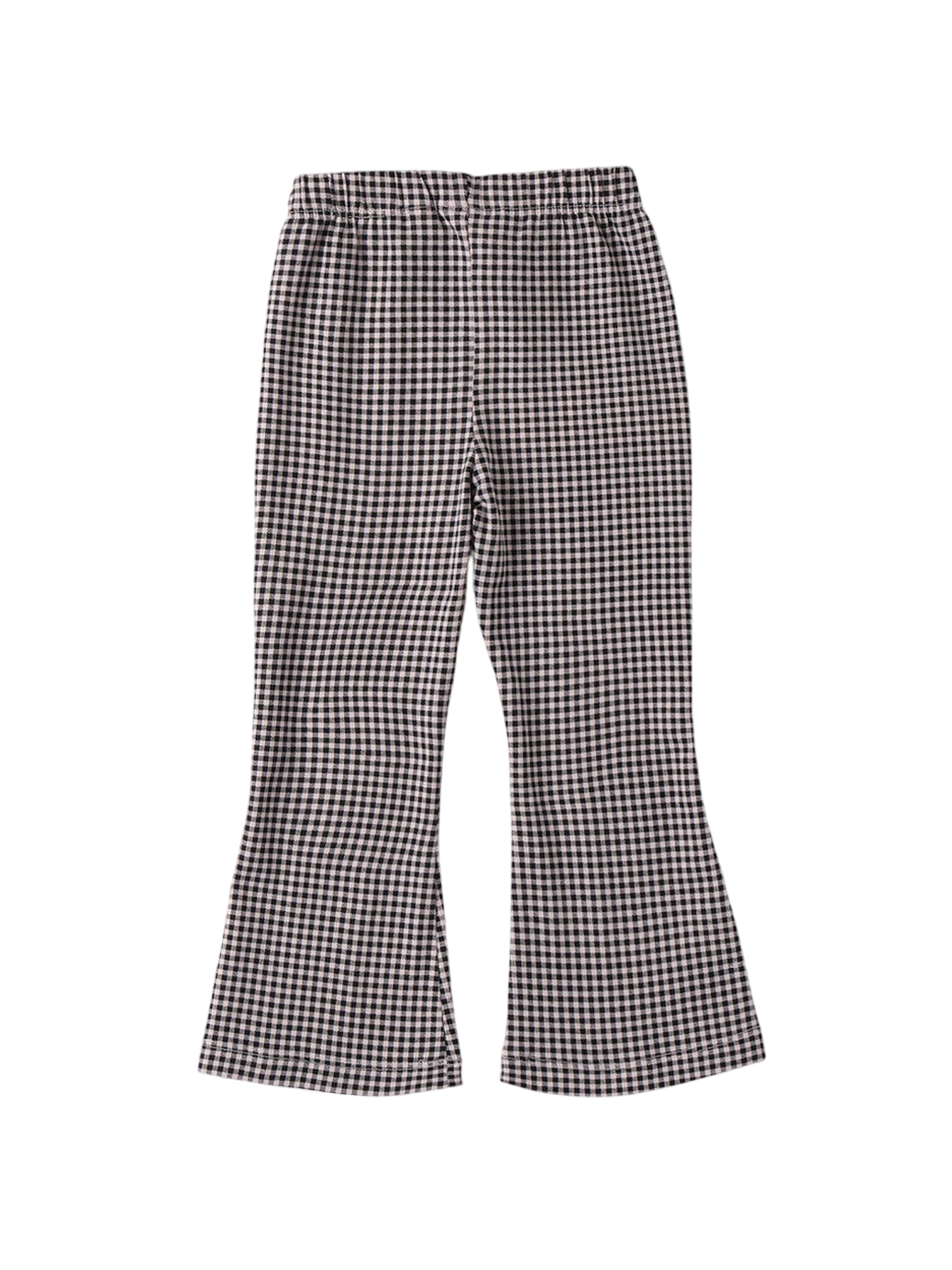 iDo pantaloni a zampa in fantasia a quadri nero bianco 4F742 6BRQ iDO 
