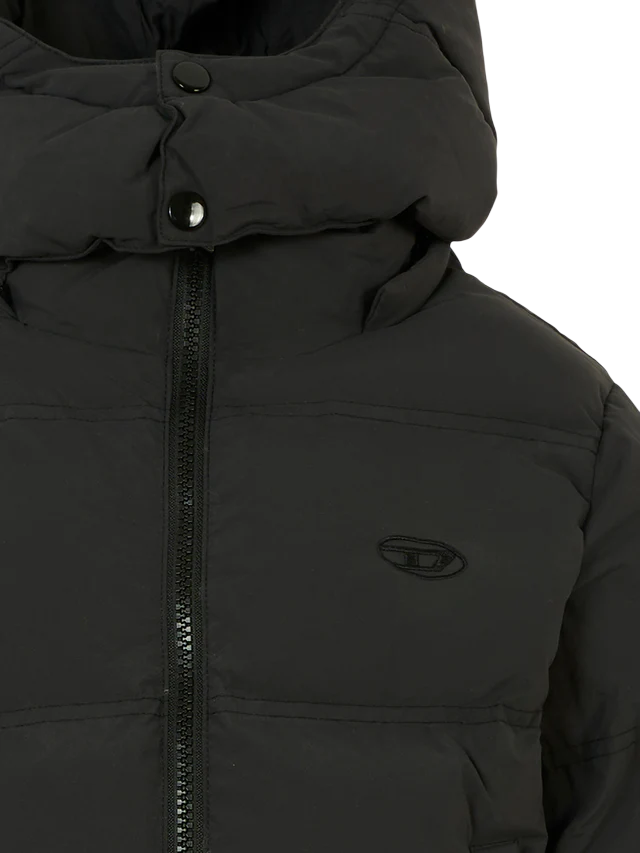 Diesel piumino con cappuccio Jwraveel nero J02422-KXBQ0 K900 DIESEL 