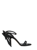 Divine Follie sandali alti satin con fiocco nero