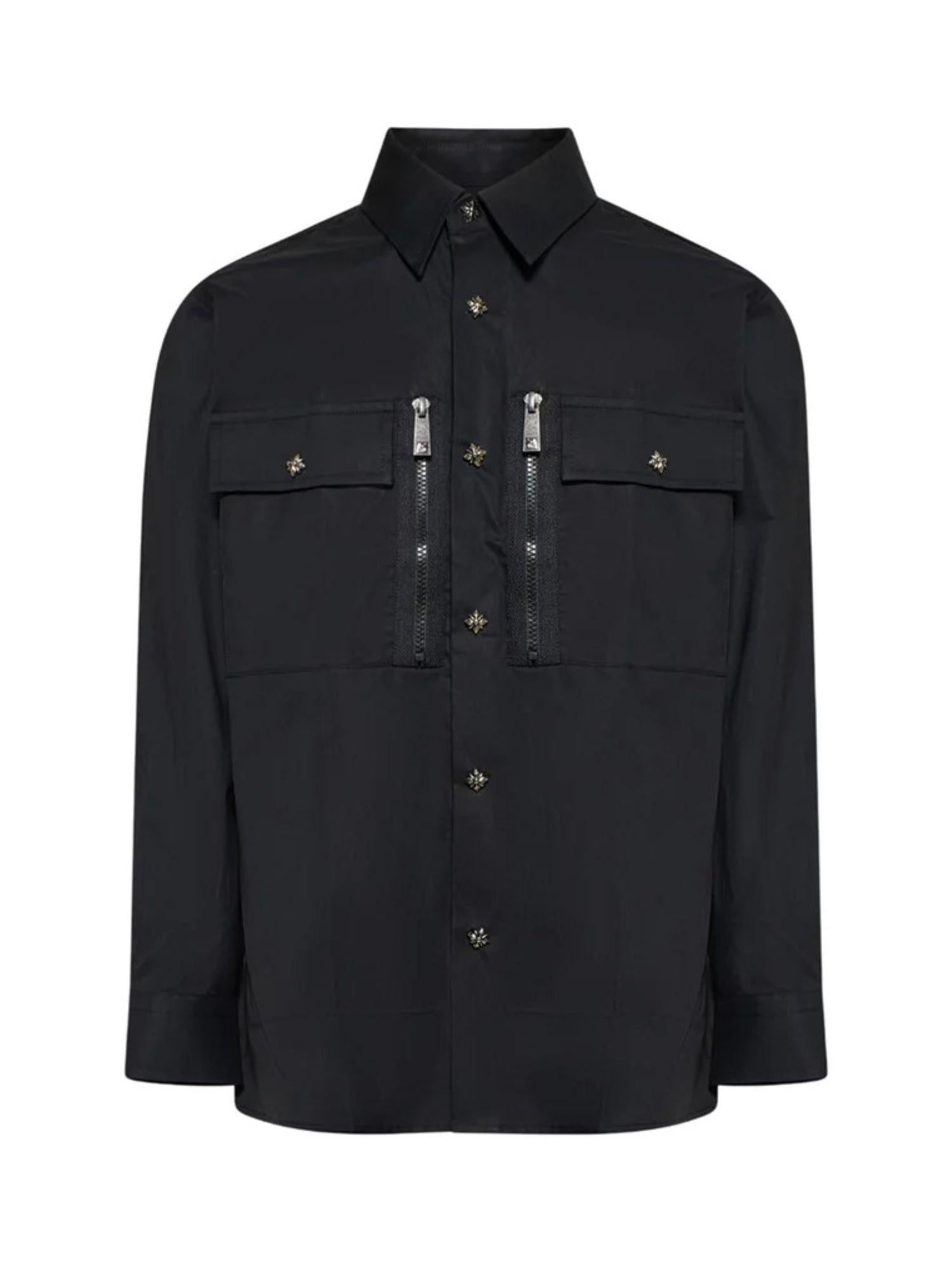 John Richmond camicia bambino Eriwi con tasconi nero RBP26009CA BLACK John RICHMOND 