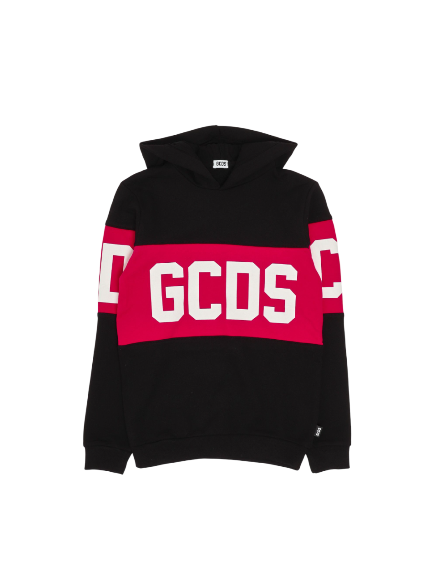 Gcds felpa bambina con cappuccio nero B2JU1926BA2 BLACK GCDS 