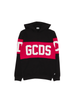 Gcds felpa bambina con cappuccio nero