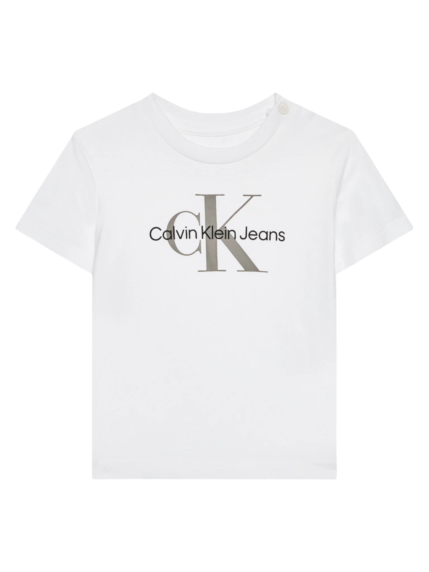 Calvin Klein Jeans T-shirt manica corta con maxi logo monogram bianco IN0IN00001 YAF Calvin Klein Jeans 