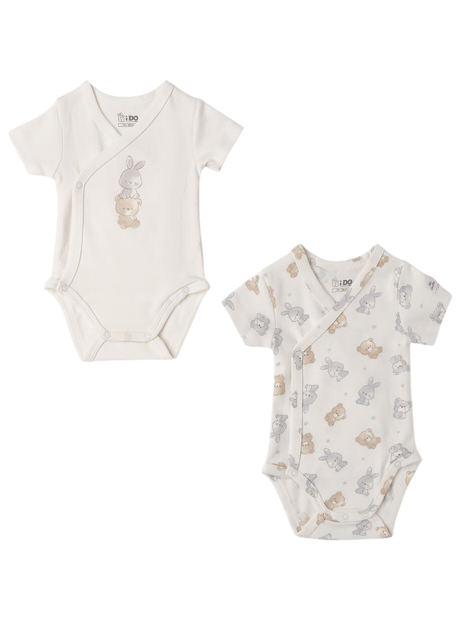 iDo body bipack neonato con animaletti panna 4F928 0112 iDO 