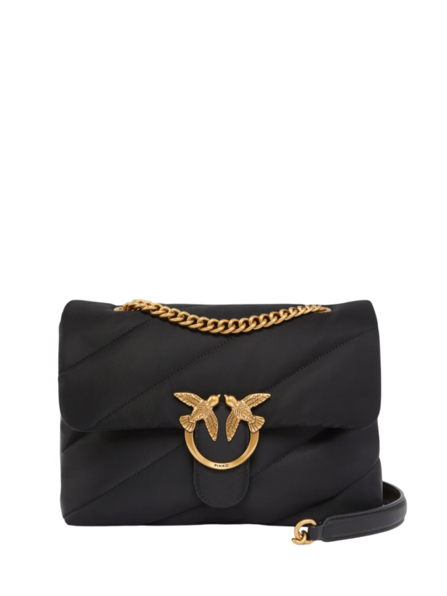 Pinko borsa Love Bag Classic Puff in nylon nero