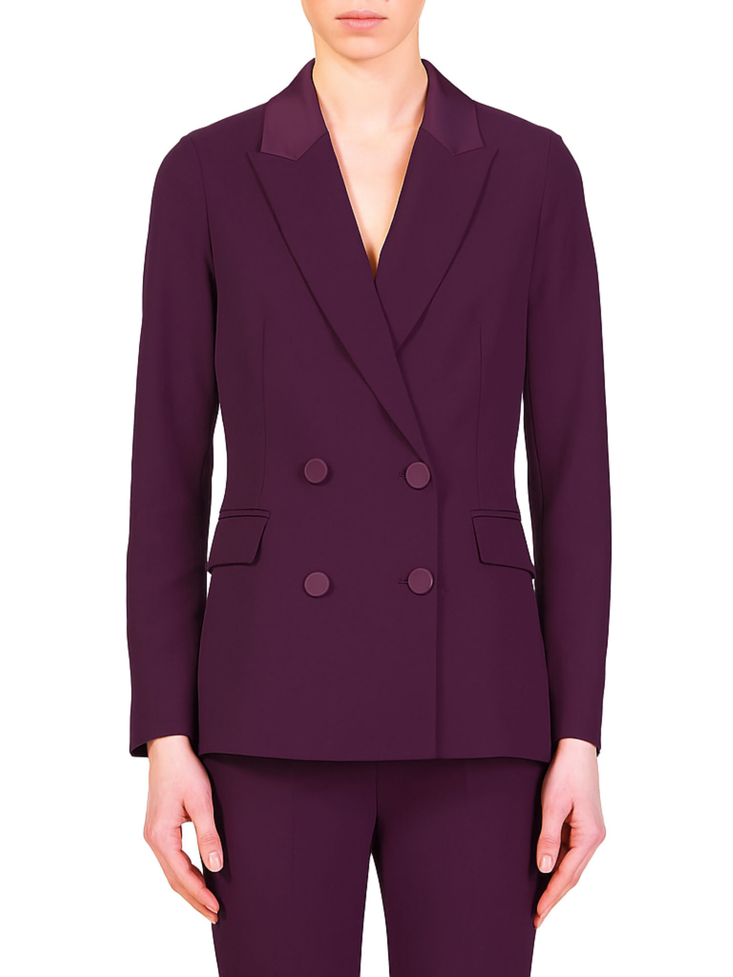 Vicolo giacca blazer doppiopetto color prugna TF0307 PRUGNA VICOLO 