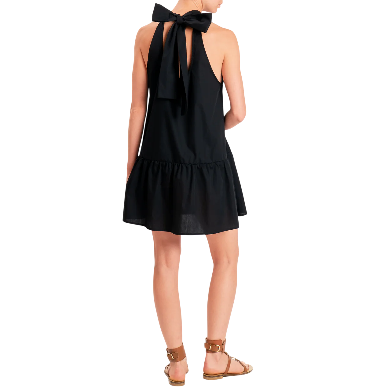 Vicolo abito corto con scollo americana nero TAB2899 NERO VICOLO 