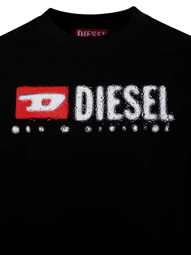 Diesel felpa Sdrops con logo nero J02483-KYAZ3 K900 DIESEL 