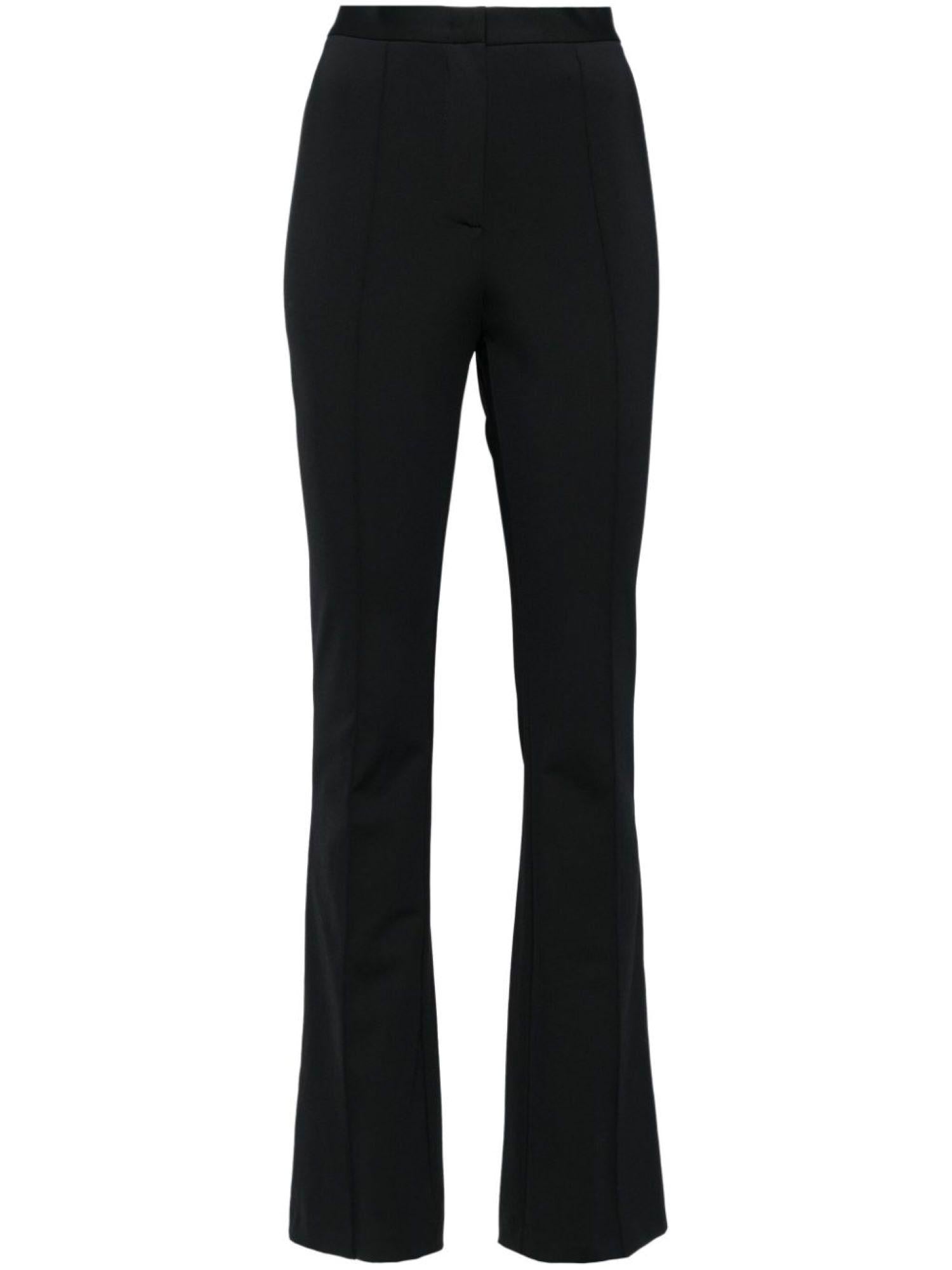 Simona Corsellini pantaloni flare in tessuto tecnico nero A24CPPA03401 0000 SIMONA CORSELLINI 