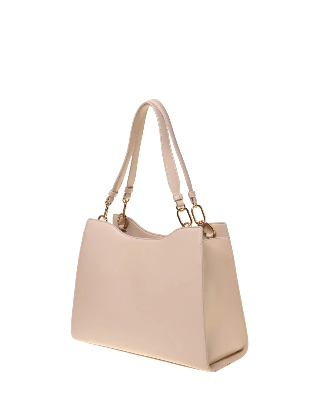 Love Moschino borsa a spalla in ecopelle con placca logo beige JC4261PP0M-KG0 104 MOSCHINO LOVE 