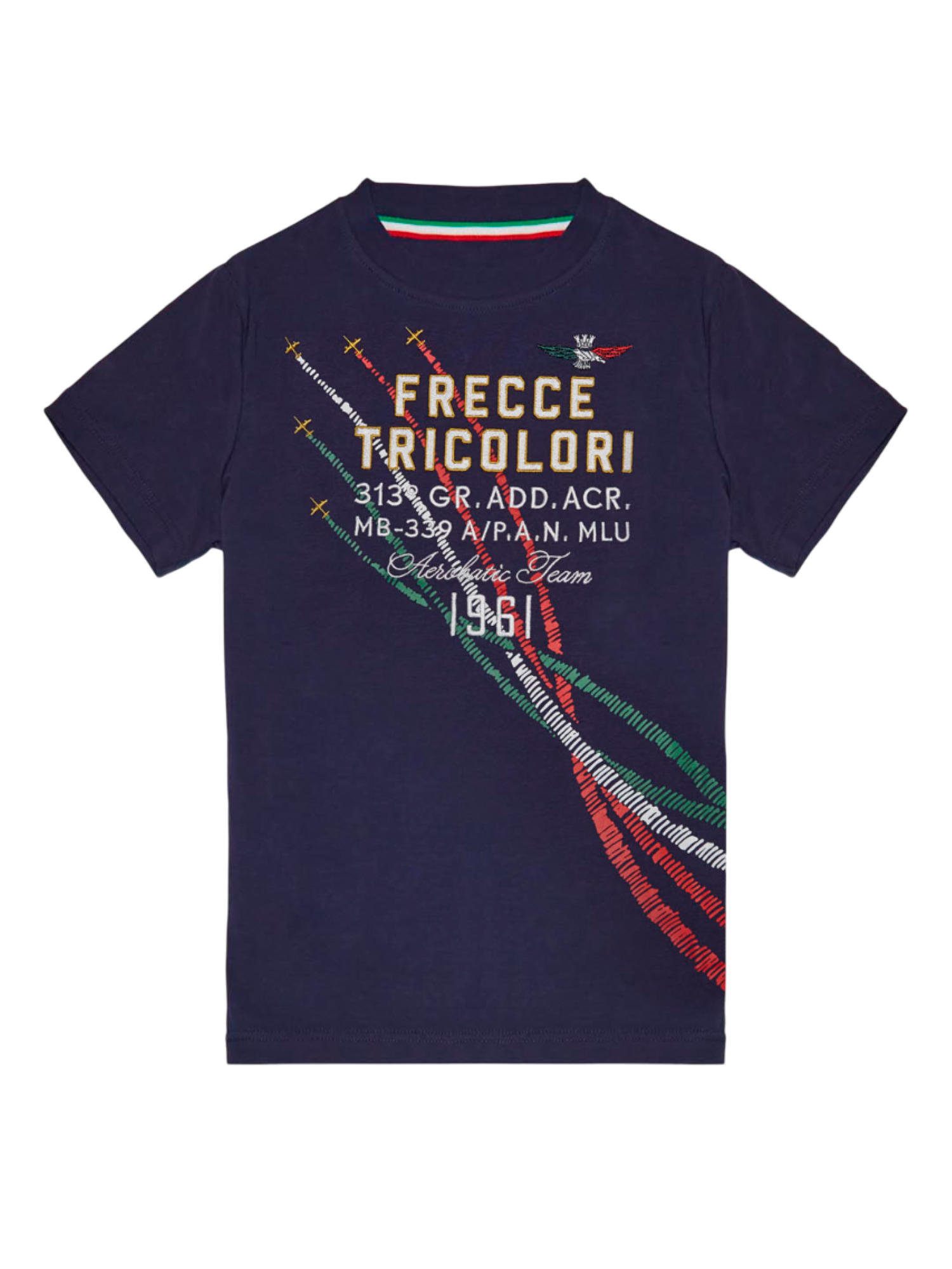 Aeronautica Militare T-shirt manica corta in jersey blu 251TS0029A B08 AERONAUTICA MILITARE 
