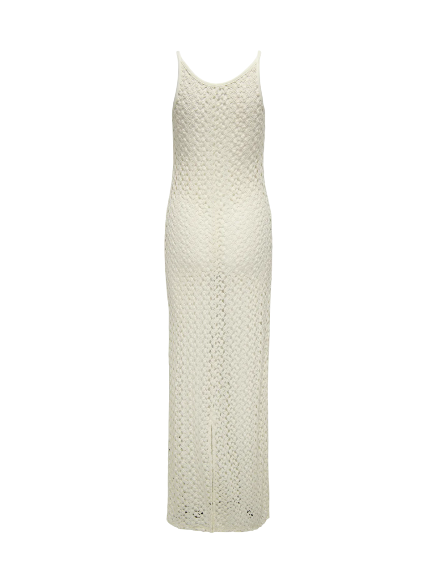 Only abito lungo crochet panna 15346413 EGRET ONLY 