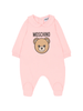 Moschino tutina neonata con orsetto Toy rosa