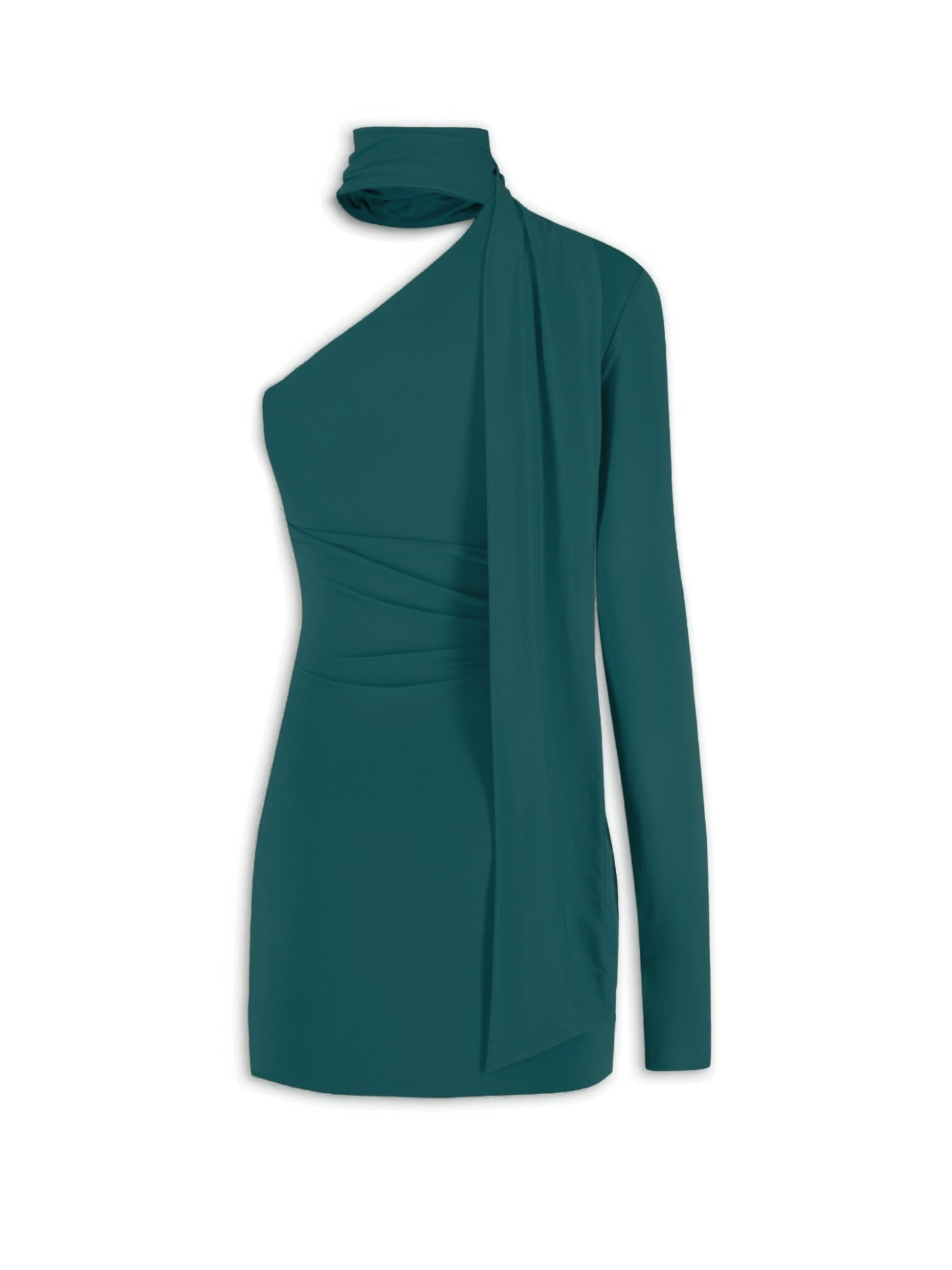Aniye By abito corto monospalla Jet verde petrolio 181459 02403 ANIYE BY 