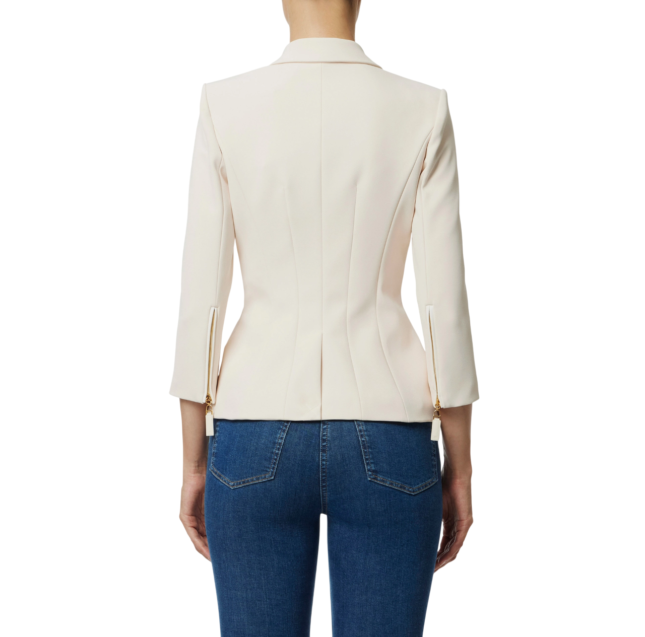 Elisabetta Franchi giacca blazer doppiopetto panna GI17456E2 DZ9 ELISABETTA FRANCHI 