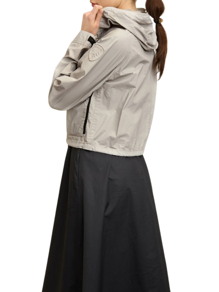 Blauer giubbino Emerald crop con cappuccio ecrù 25SBLDC04331-006788 902 BLAUER 
