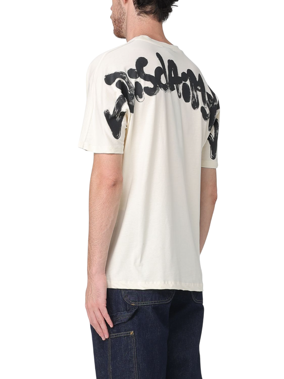 Disclaimer T-shirt uomo manica corta panna 55117 LATTE-ST.NERA DISCLAIMER 