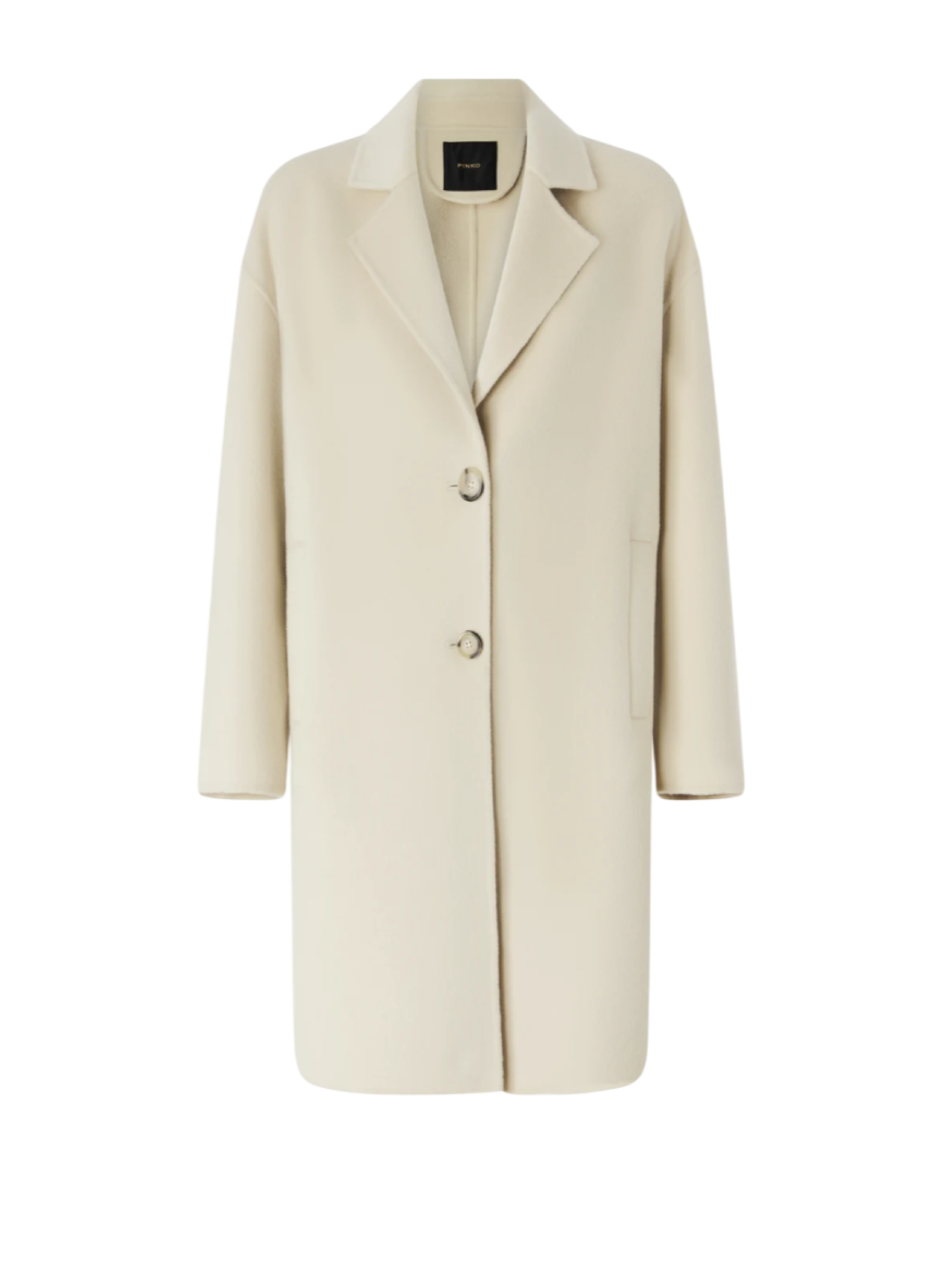 Pinko cappotto Cacciavite in panno di lana beige 103817-Y27P D05 PINKO 