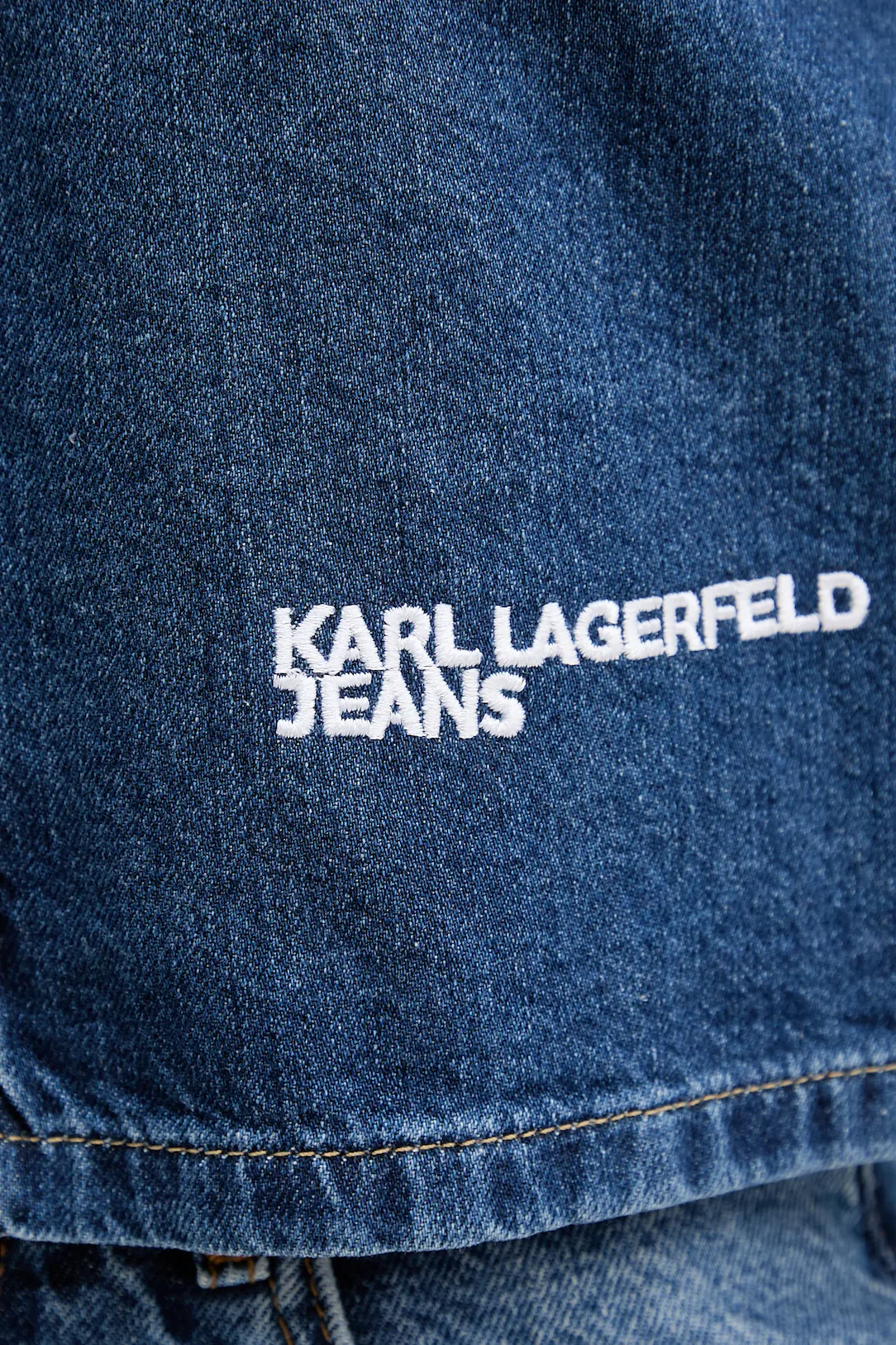 Karl Lagerfeld Jeans camicia in denim con borchie lavaggio blu A4W11002 1EX KARL LAGERFELD 