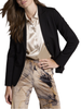 Surkana giacca blazer monopetto nero
