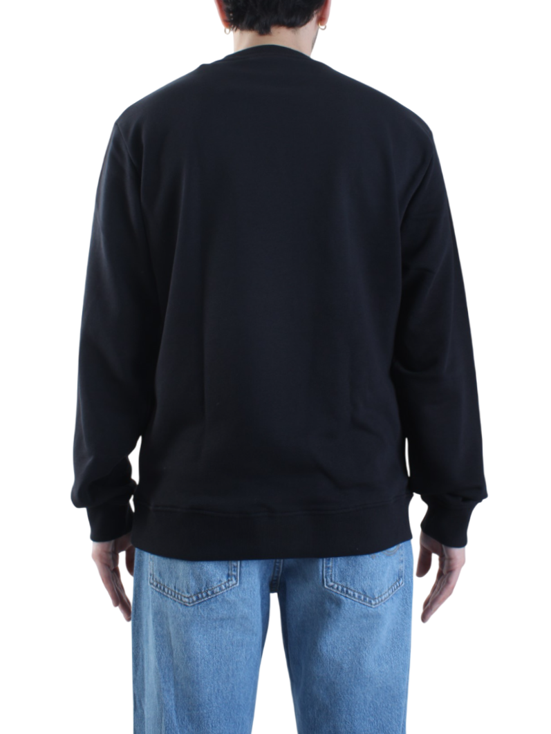 John Richmond felpa Capiani con logo nero UMP25216FE BLACK John RICHMOND 