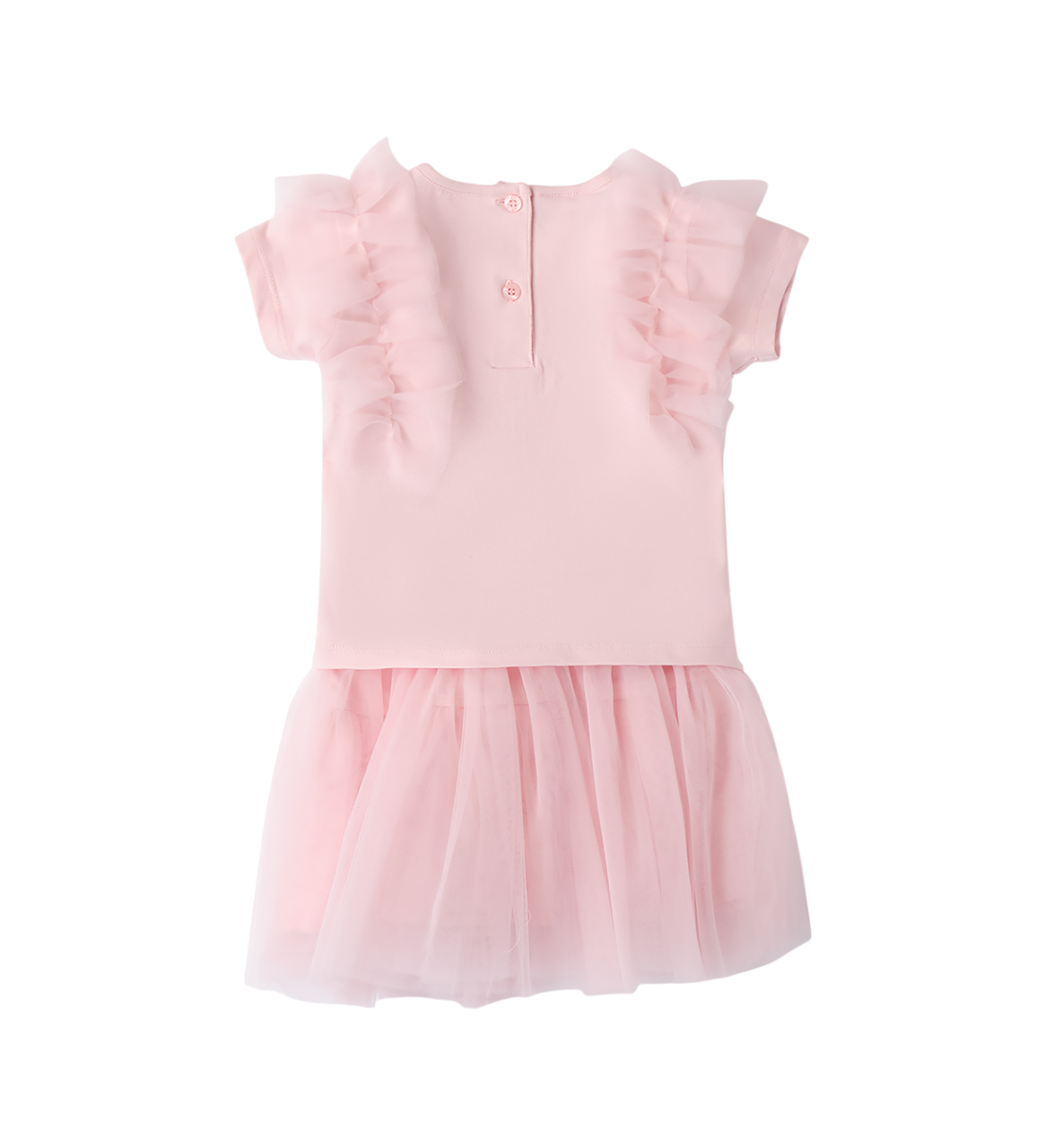 iDo completo elegante T-shirt e gonna in tulle rosa 4B300 2765 iDO 