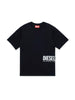Diesel T-shirt manica corta con stampa logo nero