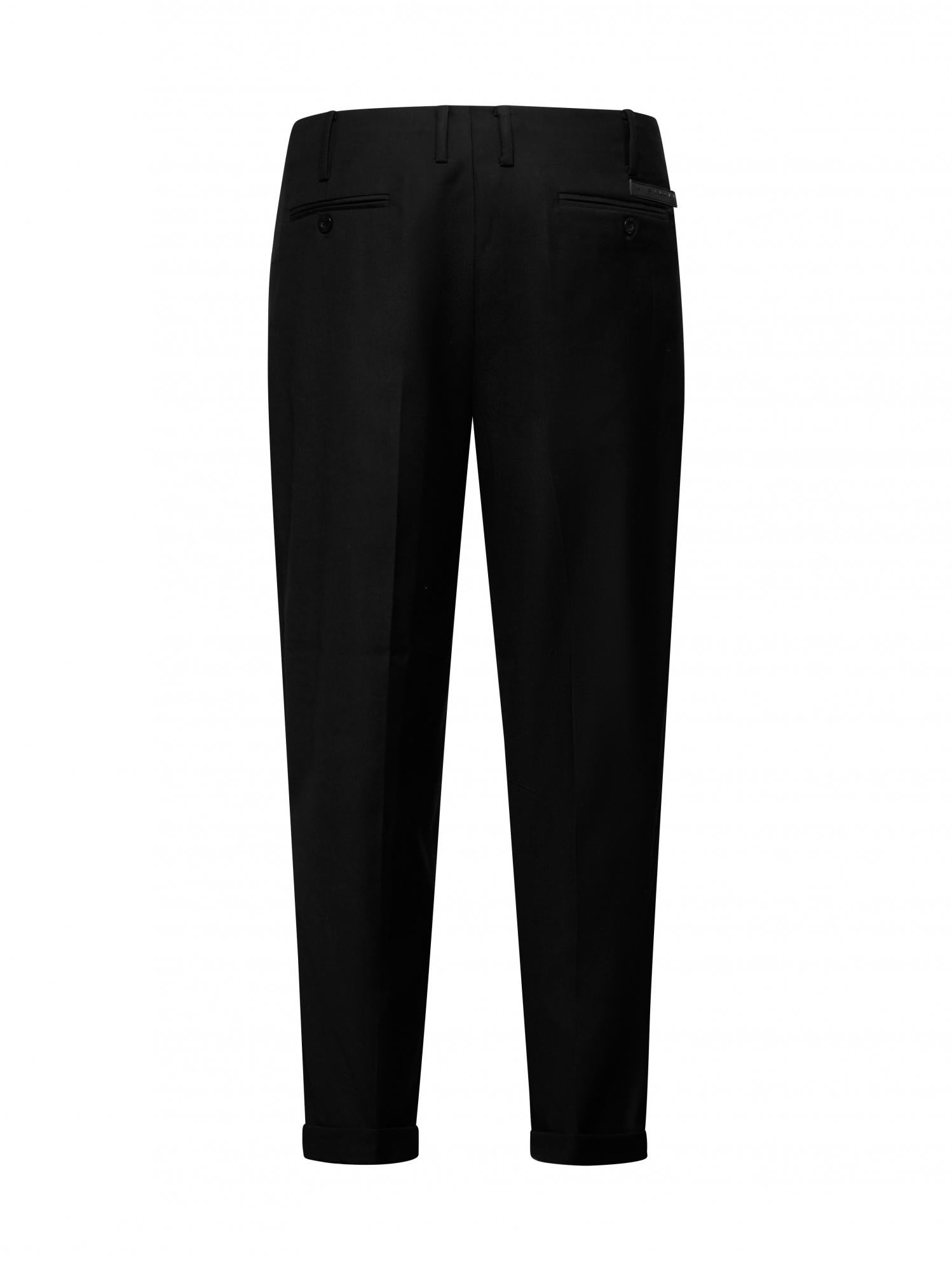 John Richmond pantaloni uomo Puntarenas con pinces nero UMA25317PA BLACK John RICHMOND 