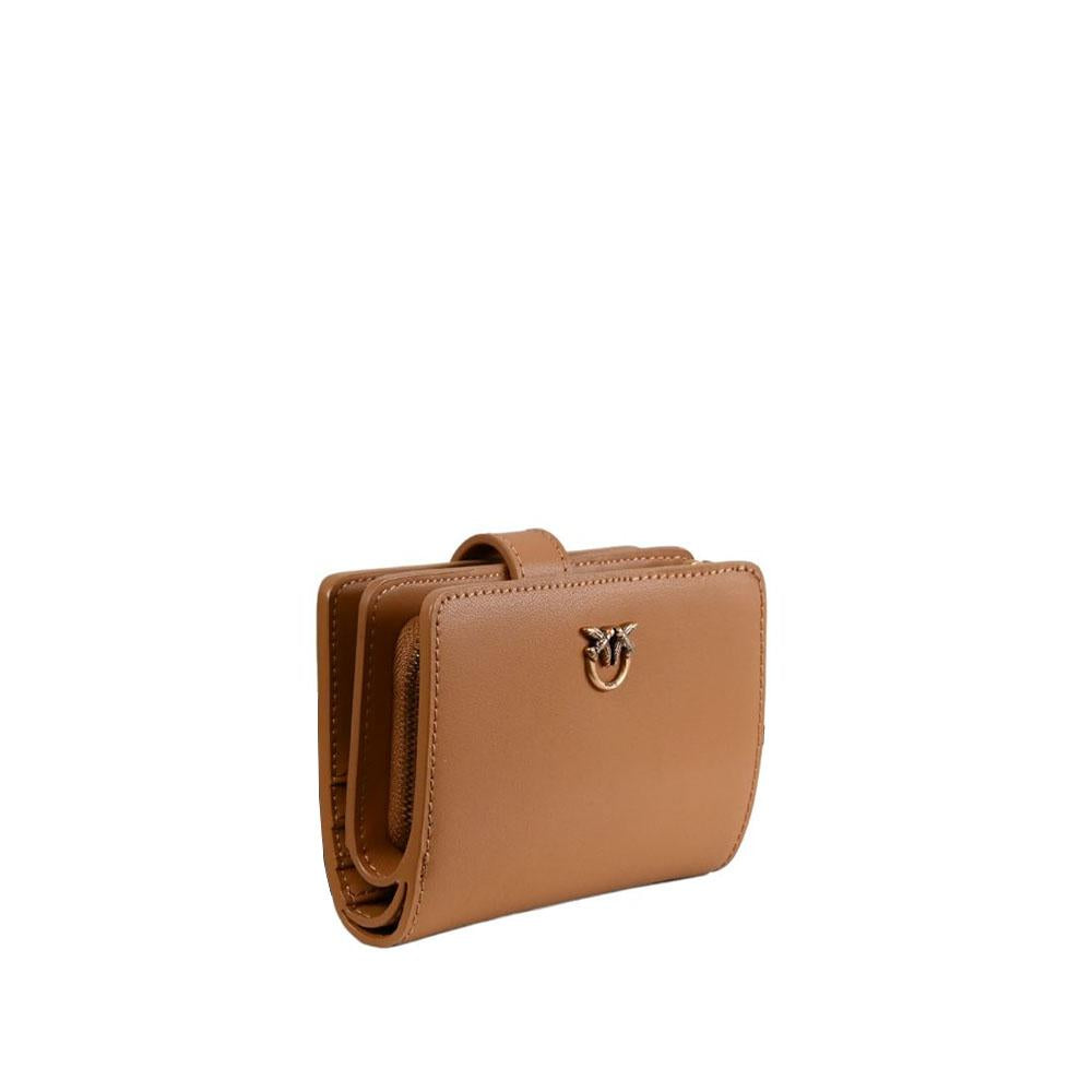 Pinko portafogli in pelle Multipockets marrone color cammello 103761-A0F1 C83Q PINKO 