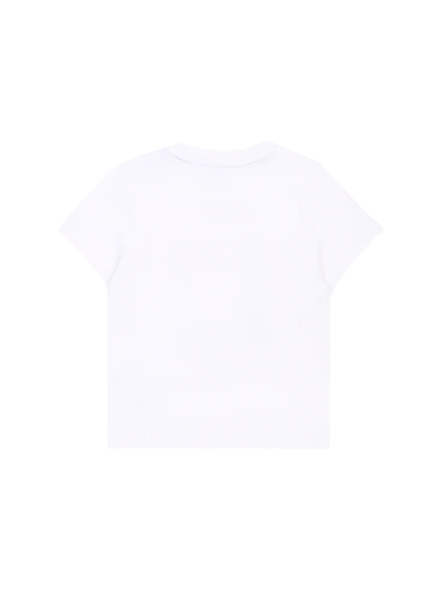 Boss T-shirt manica corta neonato con logo bianco J52882 BIANCO BOSS 