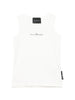 John Richmond canotta crop bambina con logo bianco
