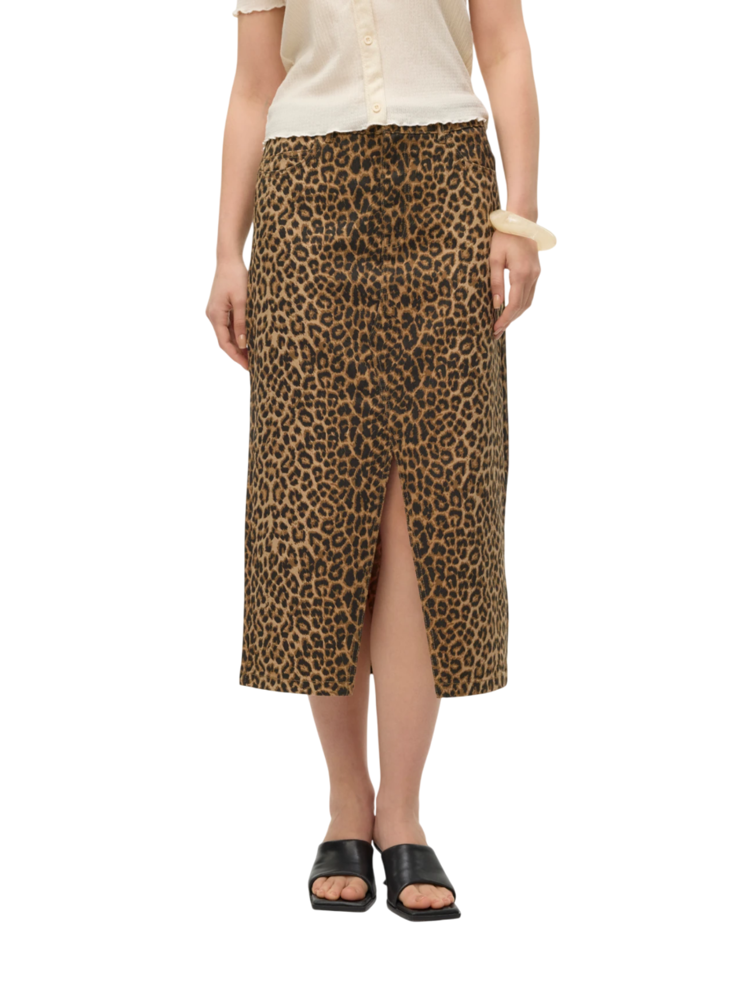 VERO MODA 10331065SILVER MINK-LEOPARD