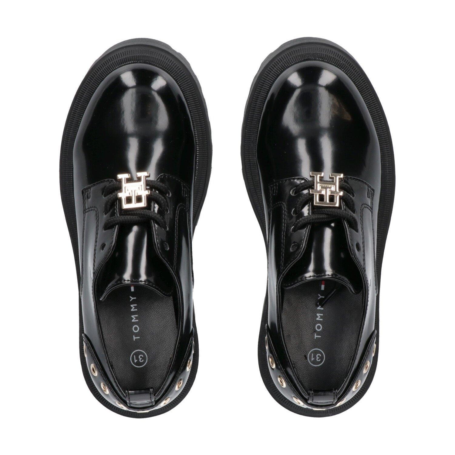 Tommy Hilfiger mocassini in vernice con occhielli nero T3A4-33577-1453 999 Tommy Hilfiger 