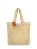 Me Fui borsa mare a mano in paglia beige