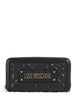 Love Moschino portafogli in ecopelle trapuntata nero argento