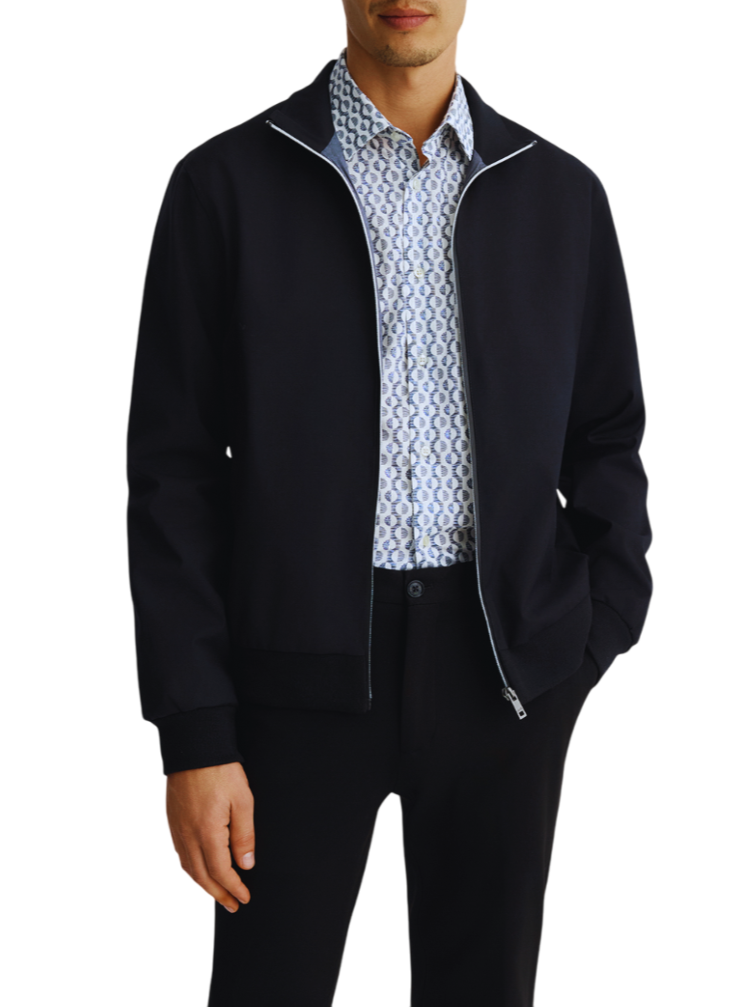Liu Jo giubbino con zip in tessuto tecnico blu scuro QA5052E1003 94013 LIU JO 