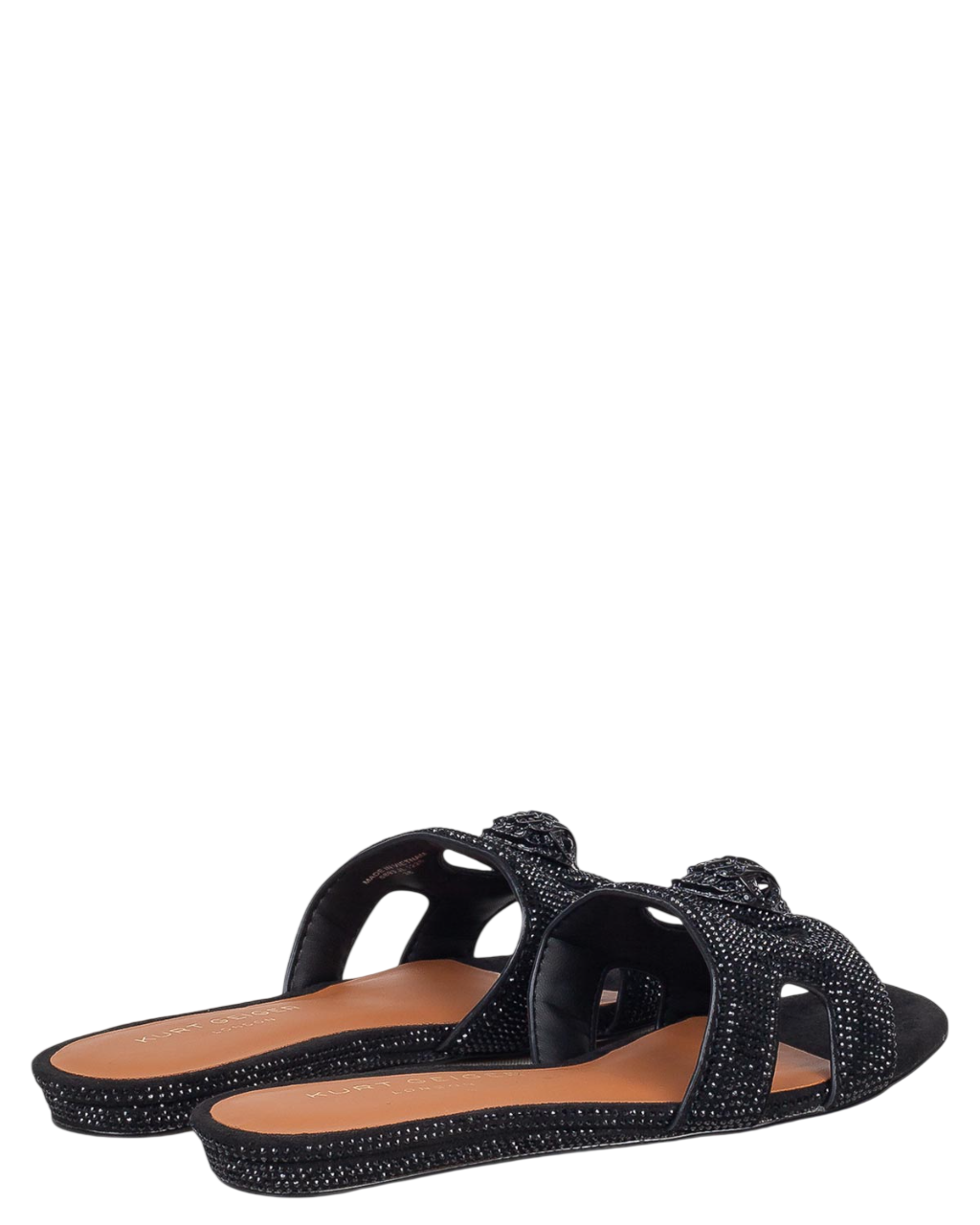 Kurt Geiger ciabatte eleganti Eagle con strass nero 5611900609 BLACK KURT GEIGER 