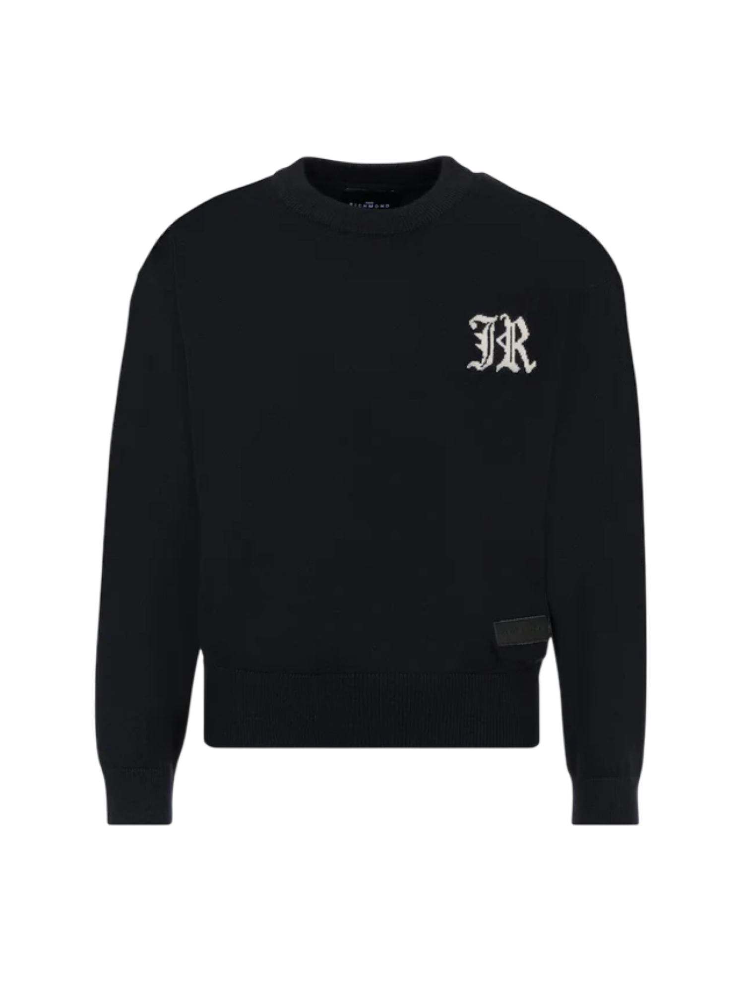 John Richmond maglia Guirty con logo nero RBA25011MA BLACK John RICHMOND 