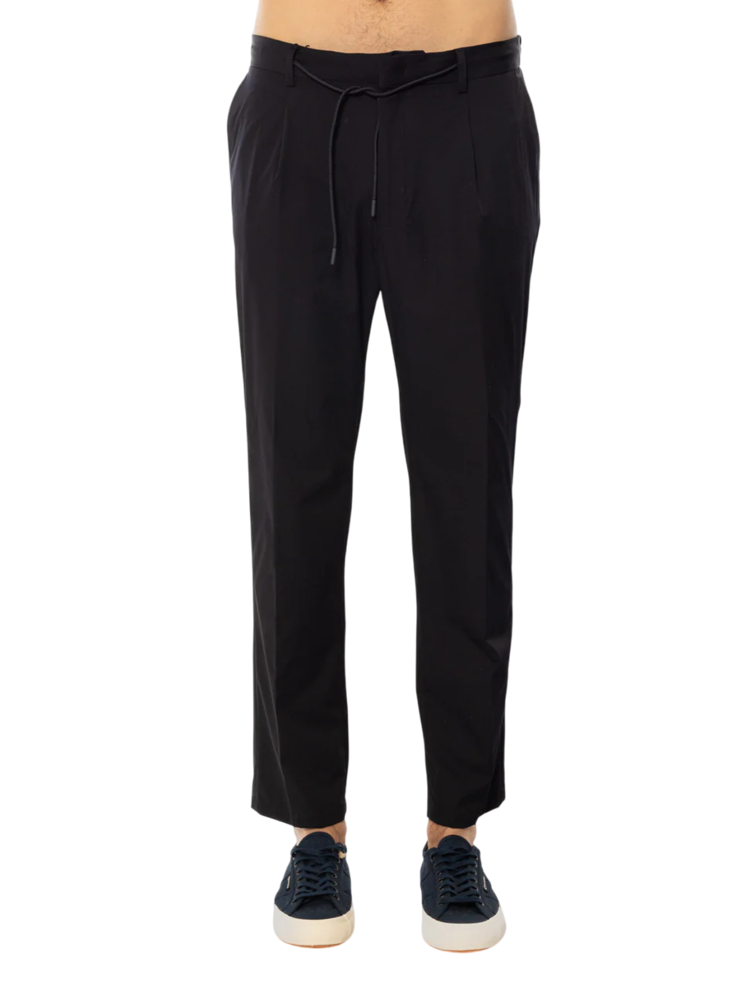 Manuel Ritz pantaloni slim fit in tessuto tecnico blu 3832P5004C-253271 89 MANUEL RITZ 