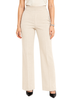 Sandro Ferrone pantaloni donna gamba larga beige chiaro