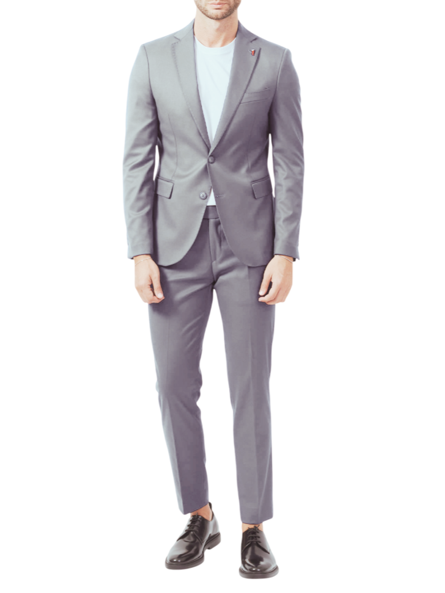 Mulish abito elegante uomo giacca e pantaloni grigio ZEUS-AB7200 GRIGIO CHIARO MULISH 