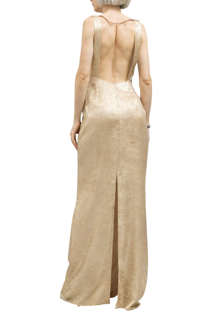Silence abito lungo Valut laminato oro AB4216 GOLD SILENCE 